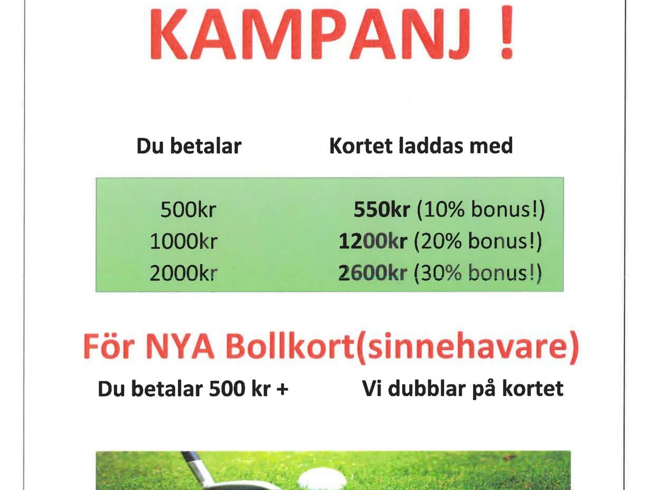 Rangebollar kampanj! 